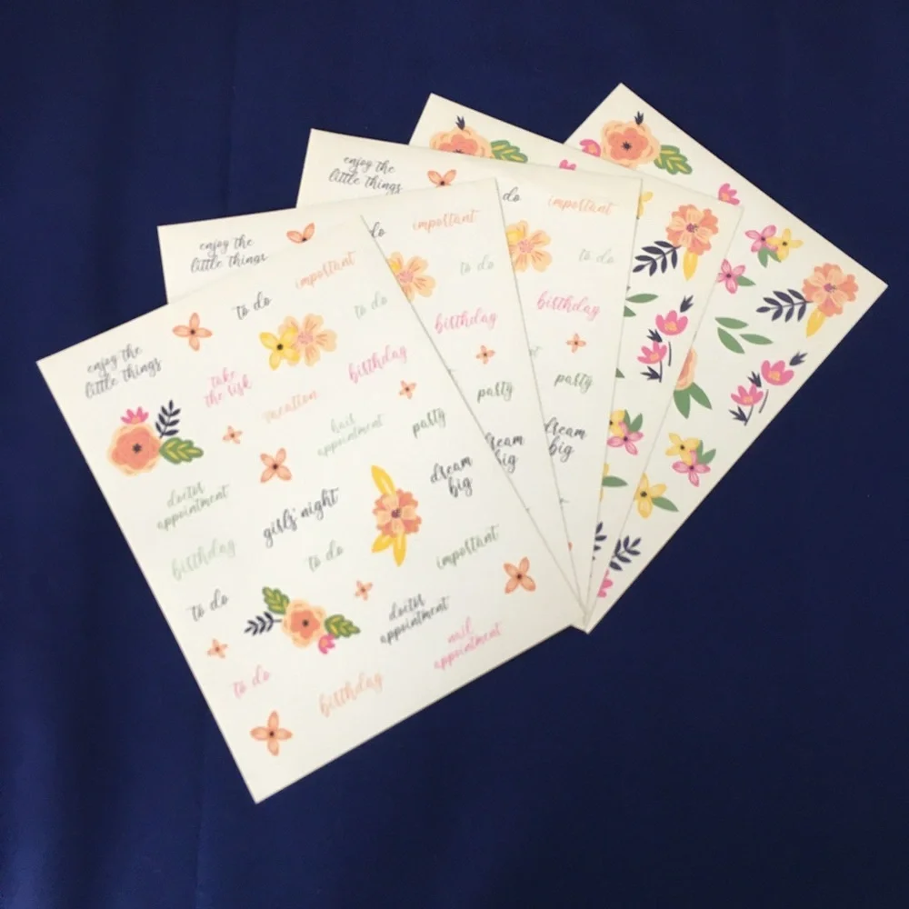 Spiral Daily Planner And 5pc. Sticker Sheets